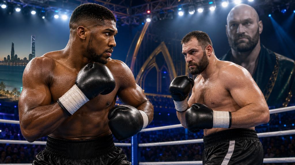 ilustración con IA: Anthony Joshua aparca el tema Tyson Fury: Kristian Prenga es el único obstáculo antes del gran combate en Yeda