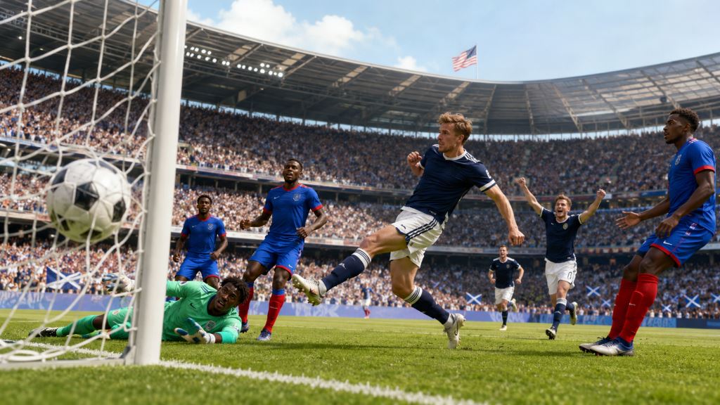 illustration IA: L’Écosse lance la Coupe du Monde 2026 par une courte victoire sur Haïti et prend la tête du groupe C