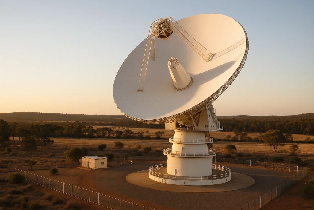 New Norcia 3 antenna strengthens Estrack and European autonomy in space: 35 m, cryogenic cooling and 20 kW