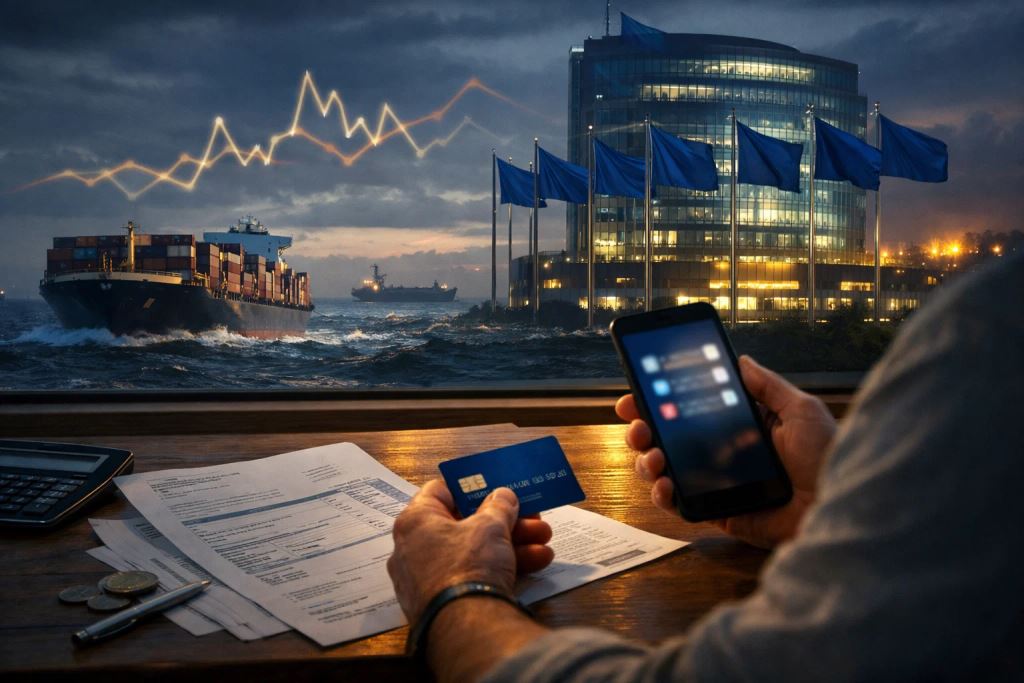 Gestern – heute – morgen: was globale Krisen, EU-Entscheidungen und Sicherheitswarnungen heute für deinen Geldbeutel bedeuten