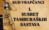 Prvi susret tamburaških sastava u Zagrebu: KUD Vrapčanci, FA Bilje, HSPD Podgorac i HKPD Bosiljak u CZKIO Susedgrad