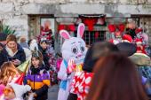 Kinder-Silvesterfeier am Mittag des 31. Dezember 2025 auf der Burg Trsat in Rijeka mit Clown Marko und Ballonfeuerwerk
