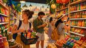 Les supermarchés deviennent une nouvelle attraction touristique parce qu’ils révèlent le quotidien, les prix et les saveurs locales