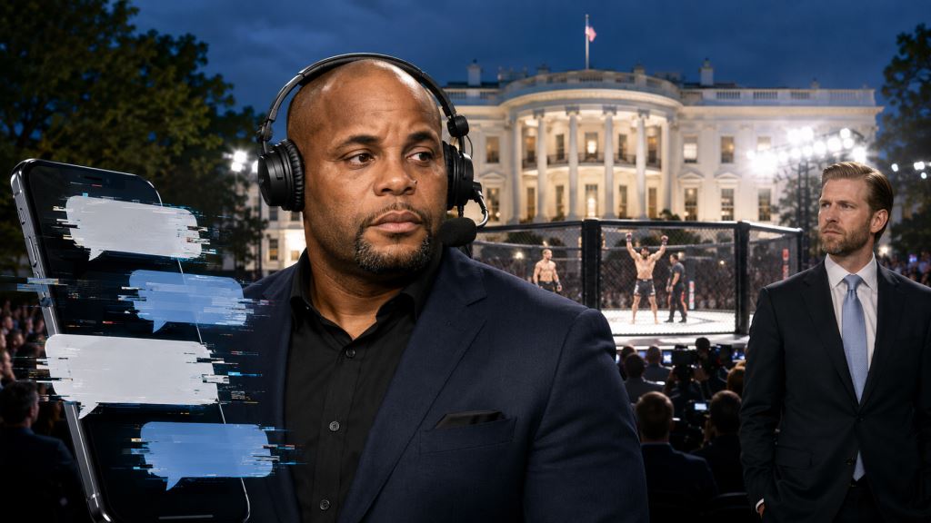 AI ilustracija: Daniel Cormier, Eric Trump i UFC Freedom 250 u Bijeloj kući nakon spornih objava o hakiranju