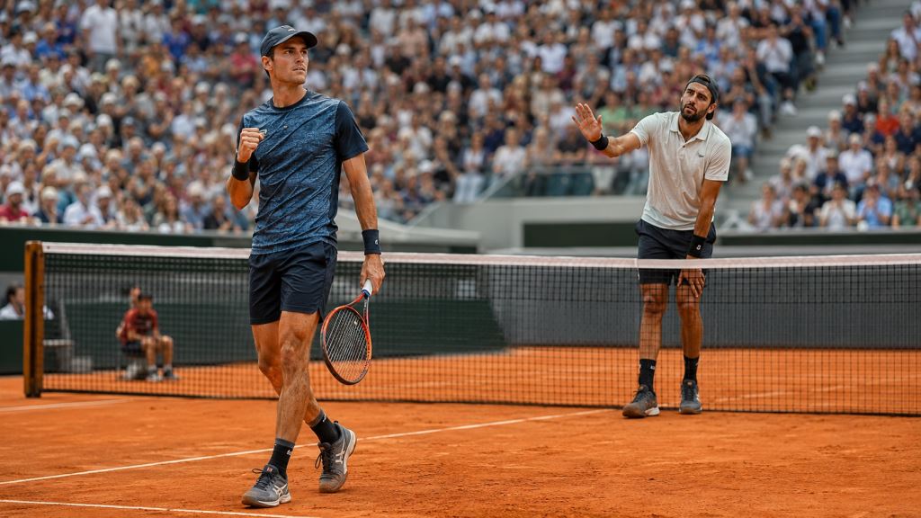 Arnaldi reaches Roland-Garros semifinal after Berrettini retires in all-Italian quarterfinal