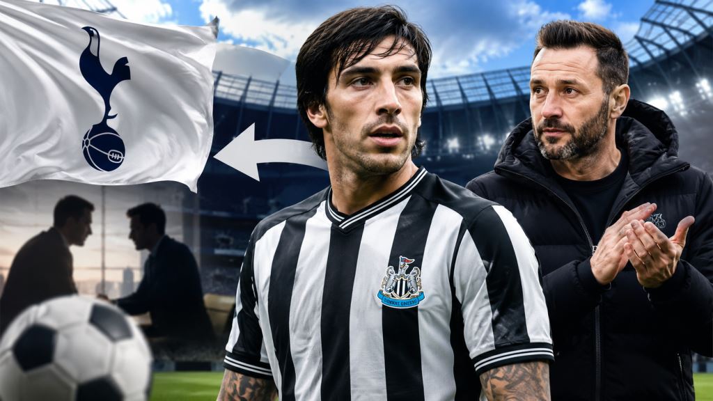 illustration IA: Tottenham vise Sandro Tonali comme renfort majeur de De Zerbi, Newcastle réclame 100 millions de livres