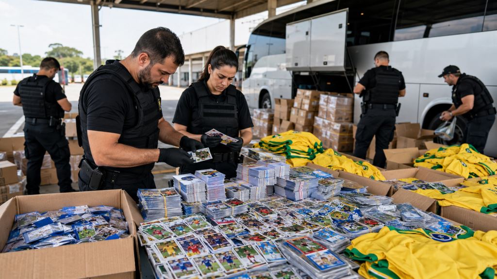 Brazilian police seize 200,000 counterfeit Panini stickers and jerseys for World Cup 2026
