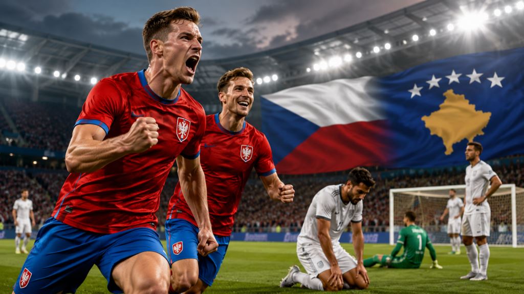 Chequia contra Kosovo 2-1 en Praga, goles de Ladra y Hložek en la última prueba antes del Mundial 2026