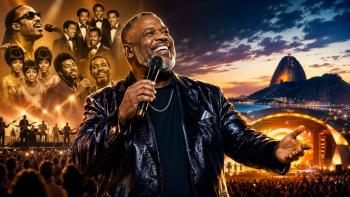 Péricles bringt Motown zu Rock in Rio, wo Pagode, Soul und R&B auf der Sunset-Bühne in Rio de Janeiro verschmelzen