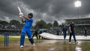 Rain halts England and India first T20I at Chester-le-Street after India's pow…
