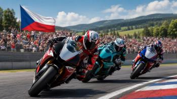 Iván Ortolá wins Moto2 race in Brno after dramatic last-corner pass for Czech Grand Prix victory over Alonso