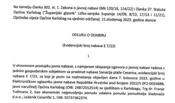 190.900,00€ vrijednu sanaciju plaže bivšoj supruzi načelnika Karlobaga | Karlobag.eu