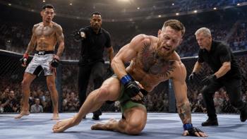 El regreso de McGregor a UFC acaba con lesión de rodilla, Holloway gana tras 69 segundos en Las Vegas