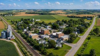Cromwell dans l'Iowa, petite ville rurale entre héritage ferroviaire et paysage agricole du Midwest américain