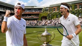 Tommy Paul im Finale des ATP Queen's Club nach 6:3, 6:3 gegen Ugo Humbert bei den HSBC Championships