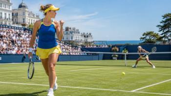 Awans Kalininy do 1/8 finału WTA Eastbourne Open po zaciętym ukraińskim pojedynku ze Snigur na trawie