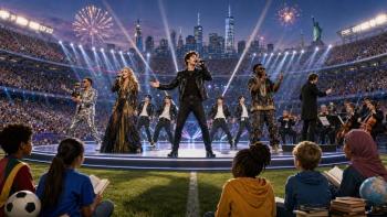 Justin Bieber mit Madonna, Shakira und BTS bei erster WM-2026-Final-Halftime-Show der FIFA in New Jersey