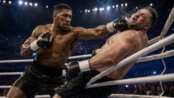 Anthony Joshua survit à deux chutes avant de mettre Kristian Prenga KO dans un duel spectaculaire à Djeddah