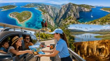 Zadar County welcomes travelers at Lučko with 10,000 leaflets promoting its di…