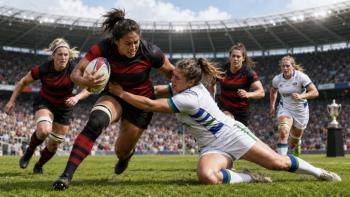 Saracens y Trailfinders antes de la final PWR en Twickenham Stoop, Kate Zackary desafía el kriptonita rugby