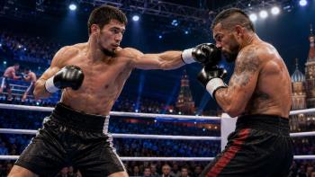 Sharabutdin Ataev kontra José Uzcátegui na gali IBA PRO 19 w Moskwie w elimina…