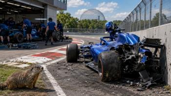 Alex Albon's marmot crash in Canada leaves Williams with major damage and miss…