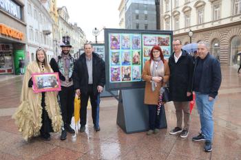 La exposición humanitaria "Caras sonrientes del Carnaval de Rijeka" trae alegría y ayuda al hospicio