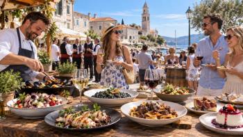 Novljanski gušti in Novi Vinodolski: 13 Gastronomiebetriebe, über 30 Spezialitäten, Weine und Klapa-Musik