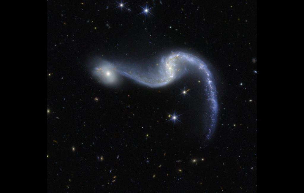 Euclid captured galaxy NGC 646 as a space holiday garland and reveals secrets of dark matter and the cosmos