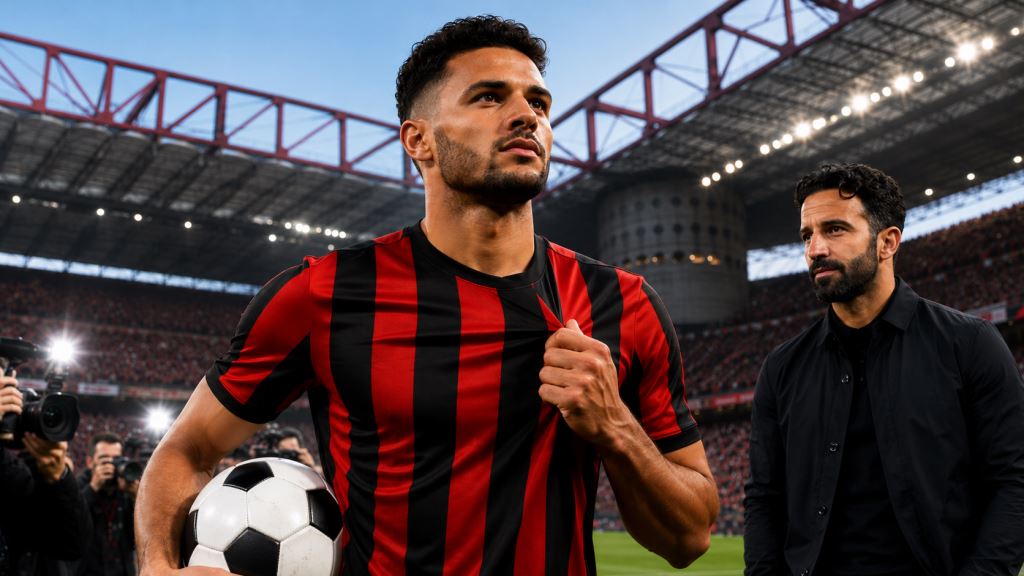 AI illustration: AC Milan and Gonçalo Ramos: Record PSG Transfer for Rúben Amorim’s New San Siro Project