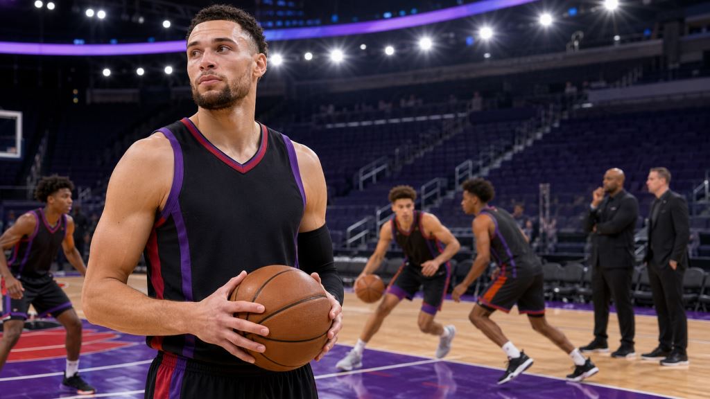KI-Illustration: Zach LaVines Rolle bei den Kings wackelt, während Sacramento auf Jugend und einen möglichen Trade setzt