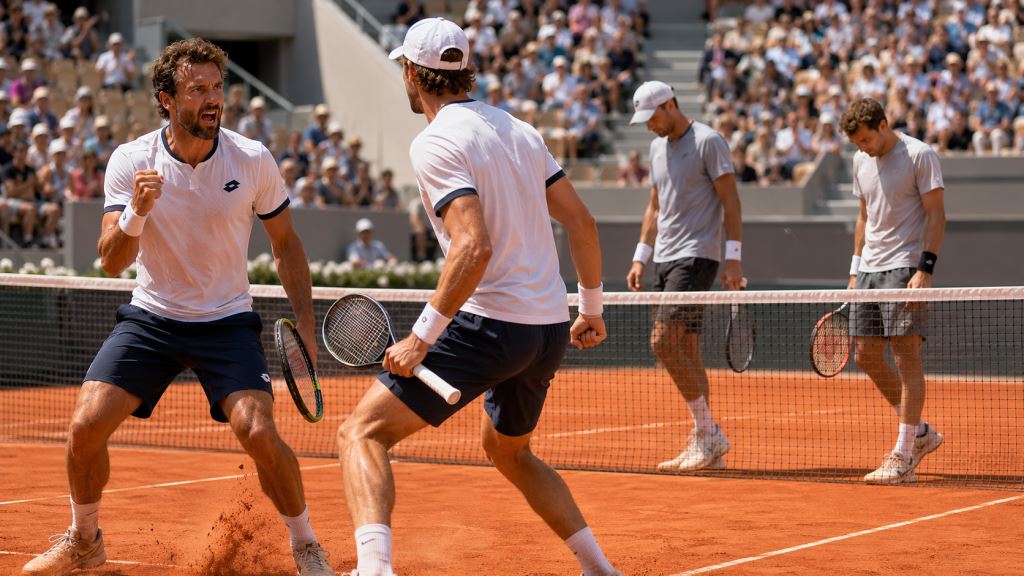 Bolelli et Vavassori en demi-finale de Roland-Garros après un thriller face à Nouza et Oberleitner