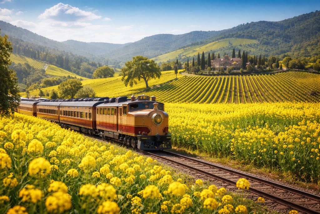 Napa Valley in Blüte: Senfsaison und Wine Train im März 2026, zum 50. Jahrestag des Judgment of Paris 1976