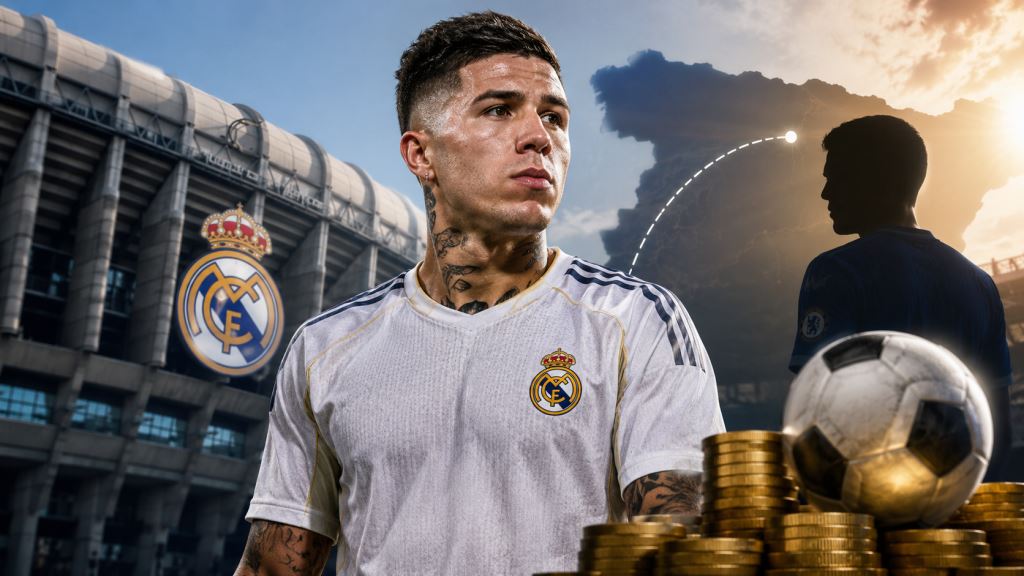 KI-Illustration: Real Madrid will Enzo Fernández, Chelsea fordert 120 Millionen Pfund für Argentiniens Mittelfeldspieler
