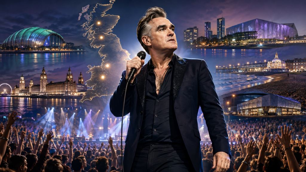 Morrissey 2026 in britischen Arenen: Tickets für Brighton, Cardiff, Liverpool, Glasgow und Leeds