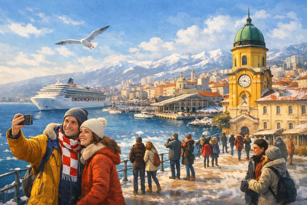 Rijeka and Kvarner in January 2026: growth in arrivals, strong family accommodation, and a gastronomic year at the top