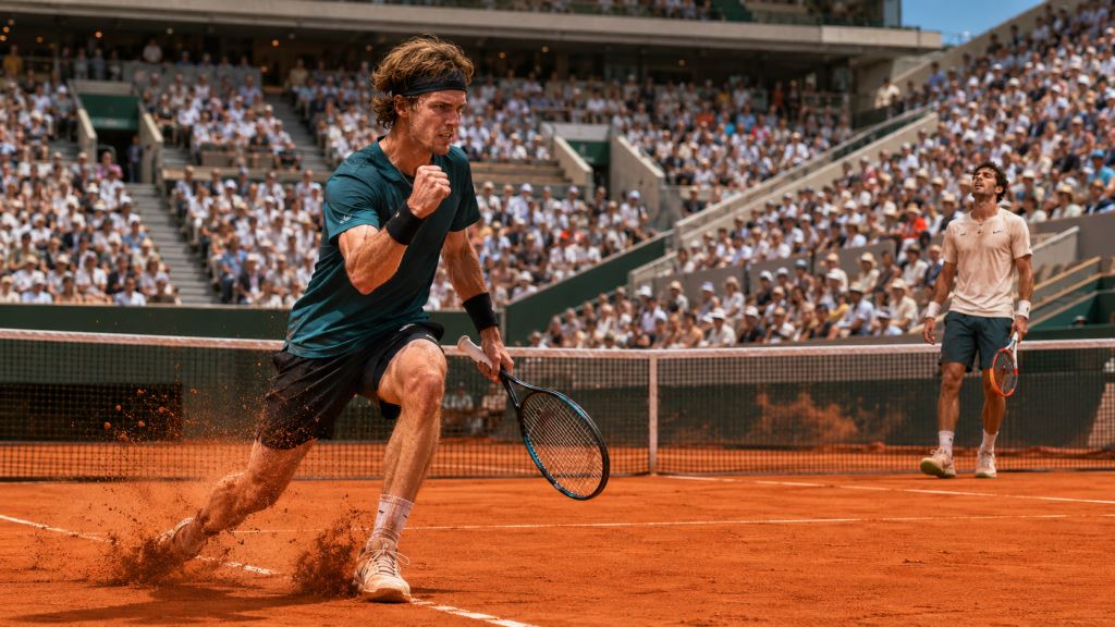 Rublev po trudnym meczu z Ugo Carabellim awansował do trzeciej rundy Roland-Garros w Paryżu