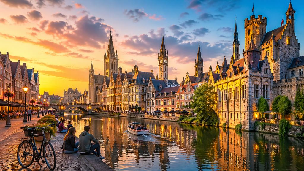Gand en Belgique : canaux, trois tours et culture urbaine d’une ville qui mêle histoire et quotidien décontracté