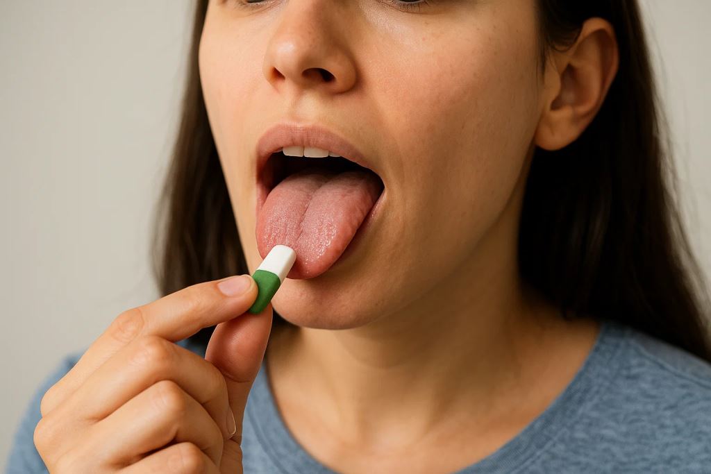 Tongue test: chewing gum with thyme as a quick home screening for influenza and early detection of neuraminidase