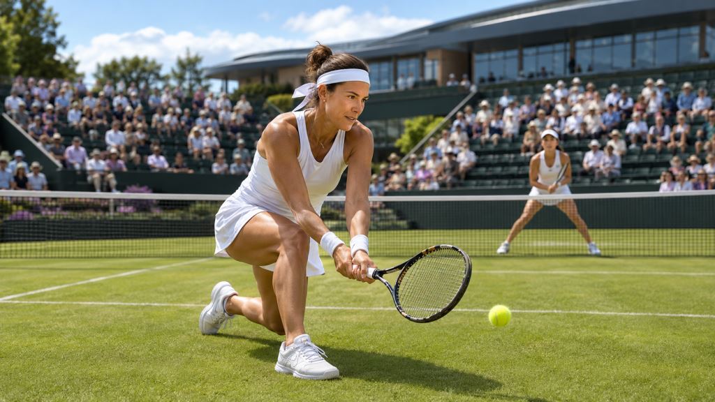 AI illustration: Tatjana Maria beats Janice Tjen in Nottingham and makes a strong start at the WTA grass tournament with control
