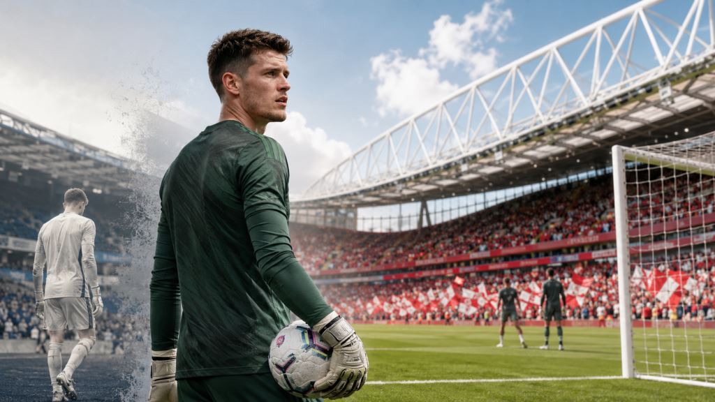 AI ilustracija: Arsenal blizu potpisa Illana Mesliera, slobodnog vratara Leedsa, za jaču konkurenciju Davidu Rayi na Emiratesu