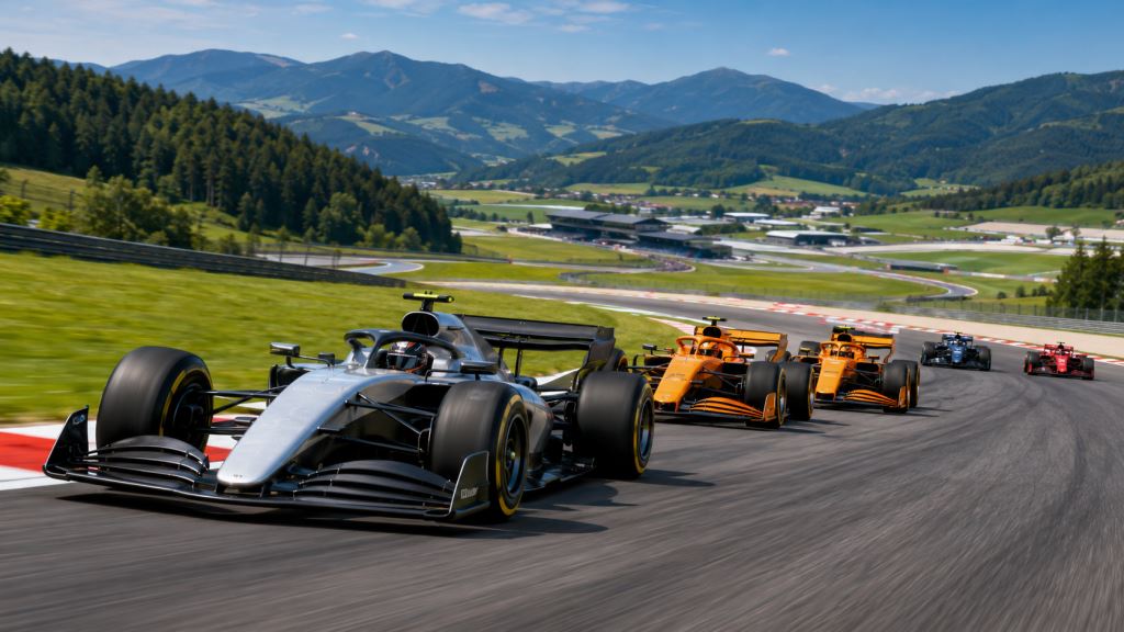 AI illustration: Antonelli fastest in Austrian Grand Prix practice as McLaren chases Mercedes at Spielberg