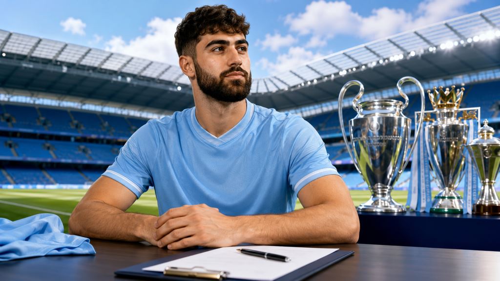 AI illustration: Joško Gvardiol signs until 2031 as Manchester City secures its defence and begins a new era under Maresca