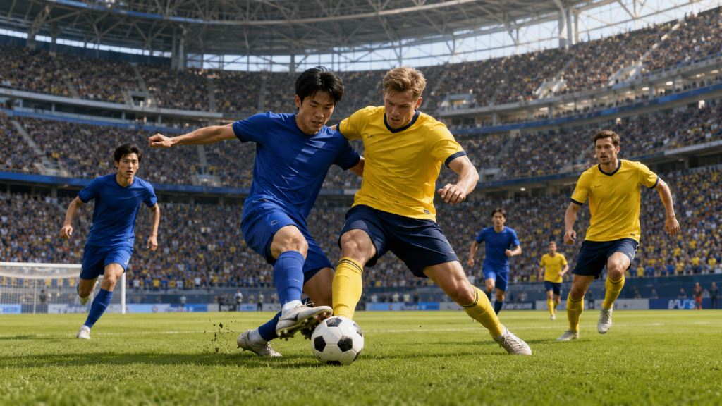 ilustracja AI: Japonia i Szwecja remisują 1:1 w Arlington i wspólnie awansują do fazy pucharowej MŚ 2026 z grupy F po równym meczu