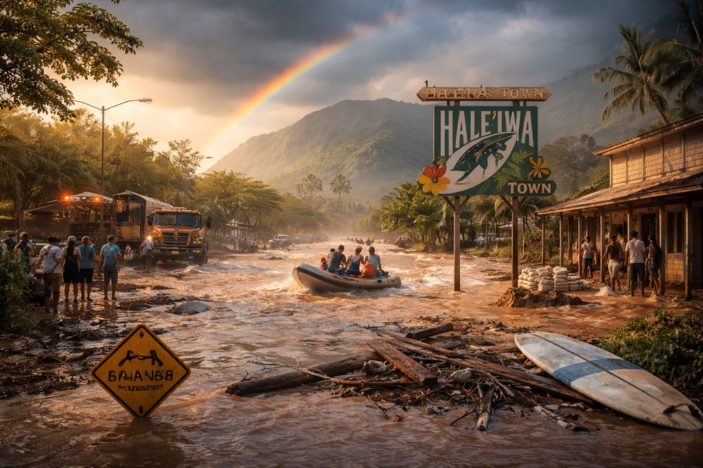 Haleʻiwa tras inundaciones históricas: cómo se recupera la costa norte de Oʻahu y por qué Hawái necesita apoyo