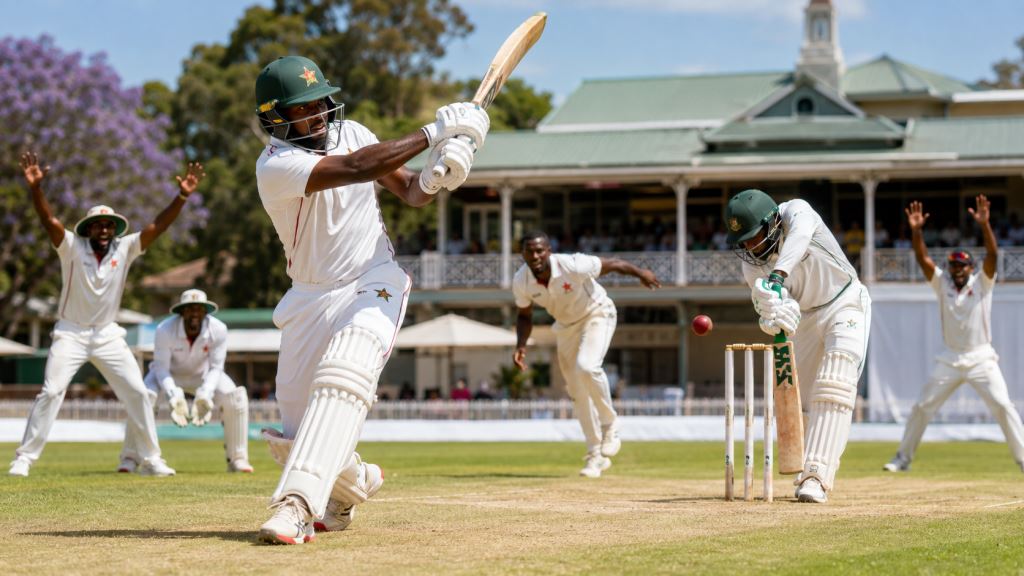 illustration IA: Zimbabwe en position de force face au Bangladesh à Harare après le century de Kaia dans l'unique Test