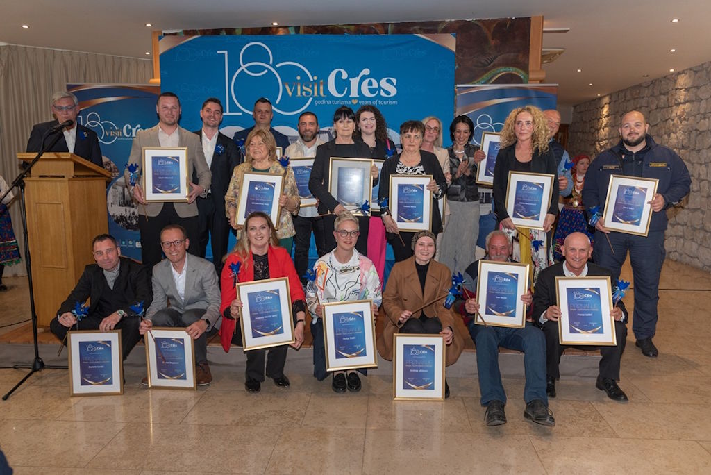 Tourism awards given on the occasion of 180 years of tourism on the island of Cres with a festive celebration