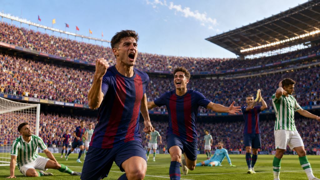 Barcelona Confirmó Su Fuerza En LaLiga Con Un Triunfo 3-1 Ante Real Betis En El Camp Nou