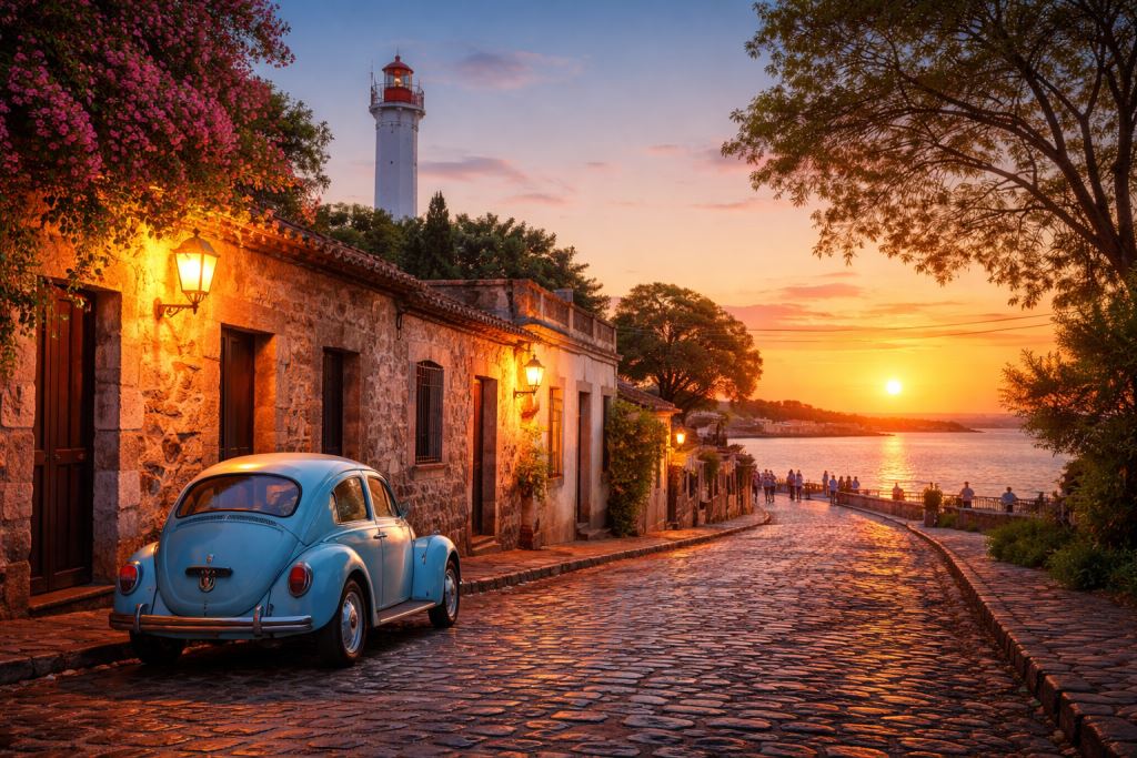 Colonia del Sacramento: Kopfsteinpflasterstraßen, Sonnenuntergang und ein historisches Viertel, das einen ruhigeren Reiserhythmus bewahrt