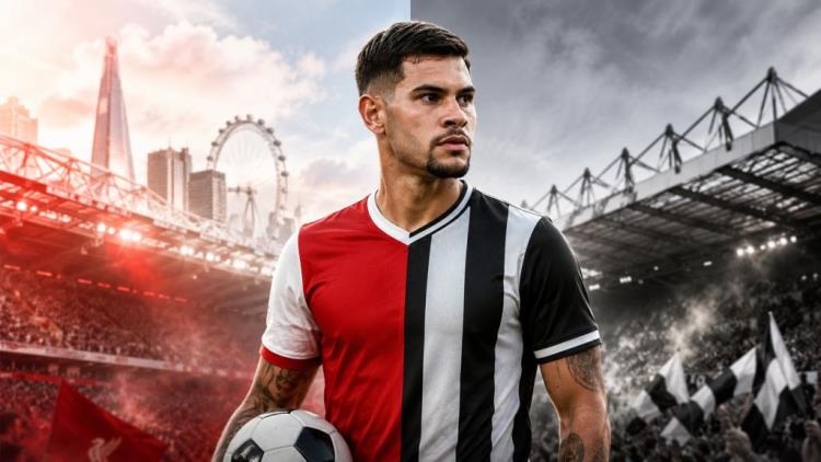 AI ilustracija: Bruno Guimarães između Arsenala i Newcastlea: ponuda od 60 milijuna funti otvara veliku ljetnu bitku